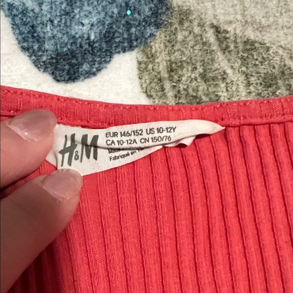 Faux Button-Down Red Top - Picture 2 of 3